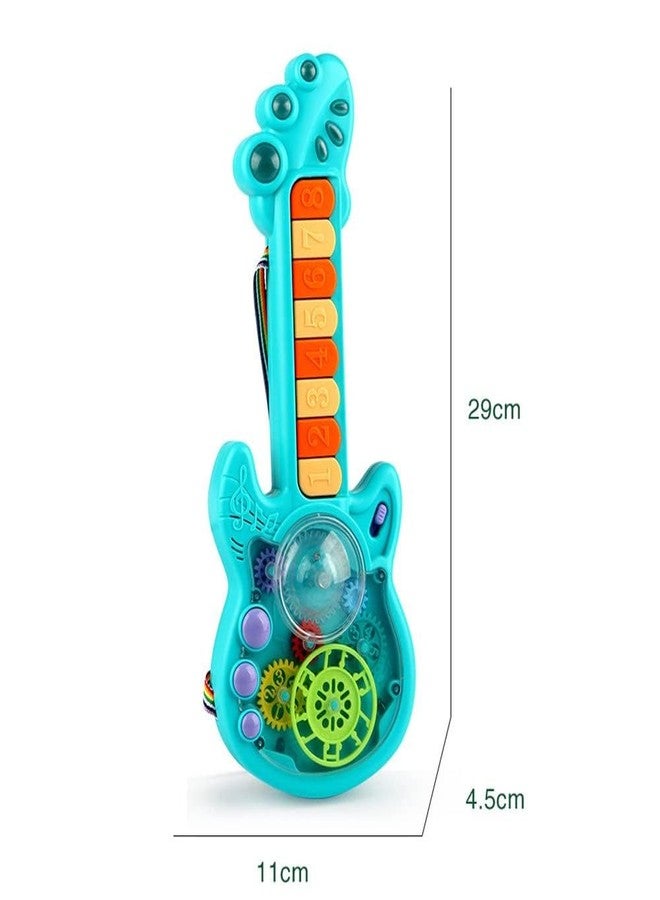 MKY Musical Piano Guitar Toy with Multicolor Light and Dazzling Sound - Pack of 1 and Musical Walking Jumping Smart Dog Toy for Children Funny Robot Dog for Kids with LED Lights (Combo of 2) - Image 3
